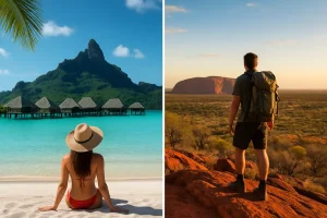 Paradijselijke ontspanning vs. ultiem avontuur: kies jij voor Bora Bora of Australië?
