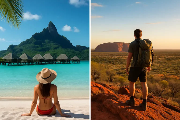Paradijselijke ontspanning vs. ultiem avontuur: kies jij voor Bora Bora of Australië? Paradijselijke ontspanning vs. ultiem avontuur: kies jij voor Bora Bora of Australië?